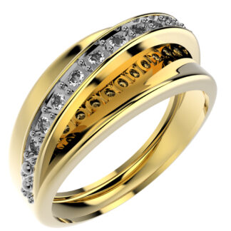 ANEL 12596 FOLH. OURO