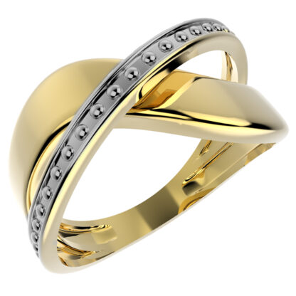 ANEL 12865 FOLH. OURO