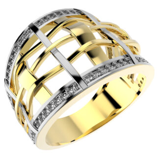 ANEL 13158 FOLH. OURO