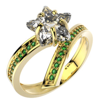 ANEL 13350 FOLH. OURO