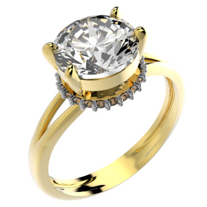 ANEL 13874 FOLH. OURO