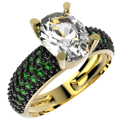 ANEL 13921 FOLH. OURO