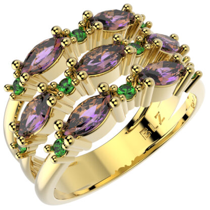 ANEL 14216 FOLH. OURO
