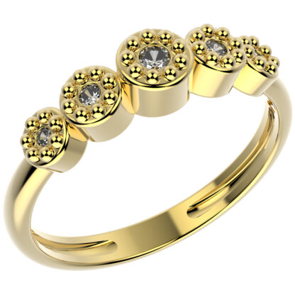 ANEL 14307 FOLH. OURO
