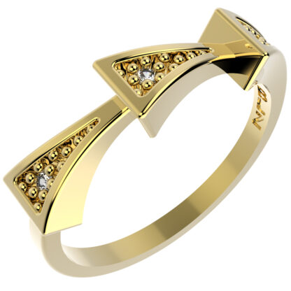 ANEL 14354 FOLH. OURO