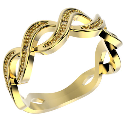 ANEL 14394 FOLH. OURO