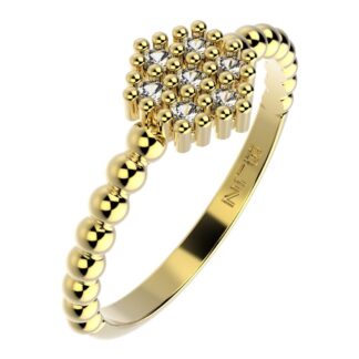ANEL 14516 FOLH. OURO