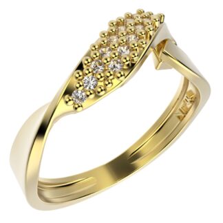 ANEL 14539 FOLH. OURO
