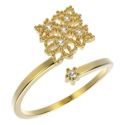 ANEL 14556 FOLH. OURO