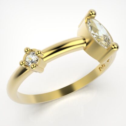 ANEL 14576 FOLH. OURO
