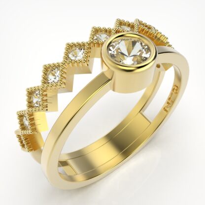 ANEL 14578 FOLH. OURO